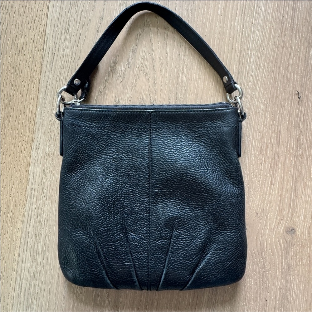COACH Brooke Black Pebbled Leather purse - Picture 4 of 12